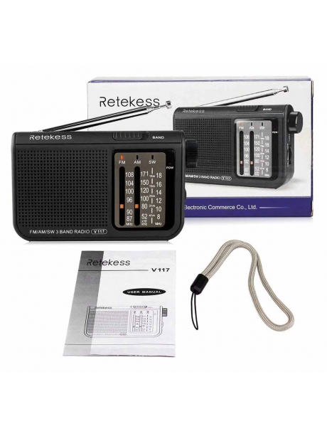 цифровой карманный радиоприемник Retekess V117 