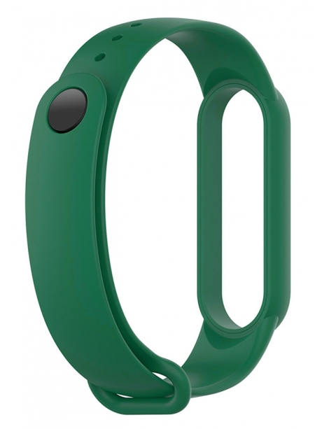 силиконовый ремешок Xiaomi для Mi Band 5 темно-зеленый