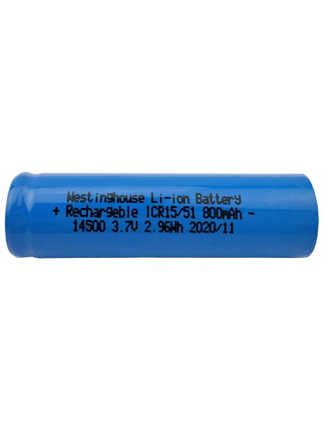 литиевый аккумулятор 3.7v Westinghouse ICR14500 800mAh без защиты 