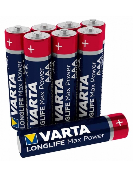 батарейки (8 шт.) Varta LR03/AAA LONGLIFE Max Power-8BL 