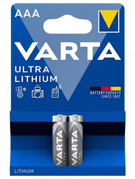 батарейки (2 шт.) Varta FR03/AAA ULTRA LITHIUM 6103-2BL 