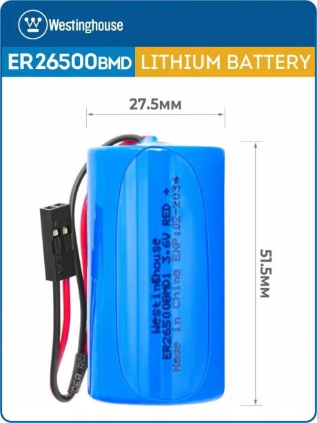 батарейка 3.6 В с коннектором Dupont 2,54 (BLS-2) Westinghouse ER 26500BMD1 (C) connector 