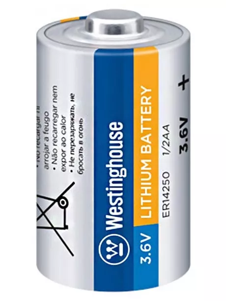 литиевая батарейка 3.6v Westinghouse ER 14250 (1/2AA) 