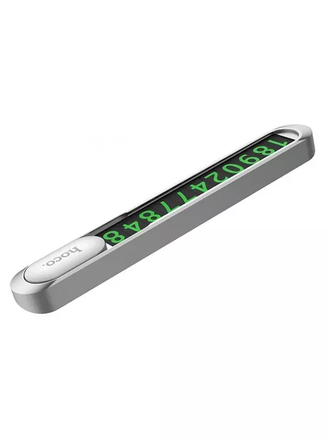 парковочная автовизитка Hoco PH41 Promise metal hidden stop sign silver