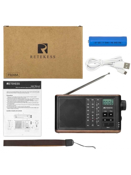 портативный радиоприемник в стиле ретро Retekess TR613 