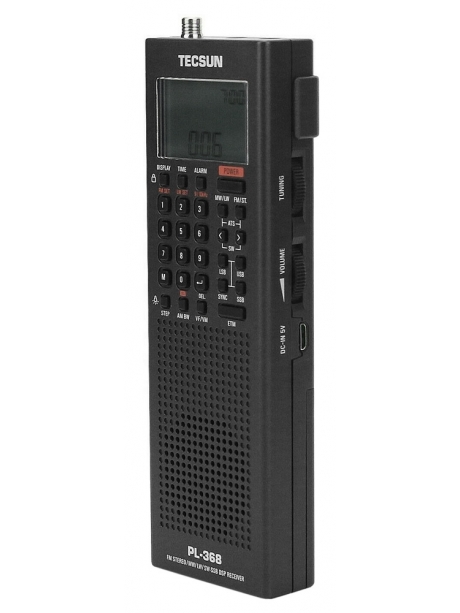 всеволновый портативный радиоприемник Tecsun PL-368 (export version) black