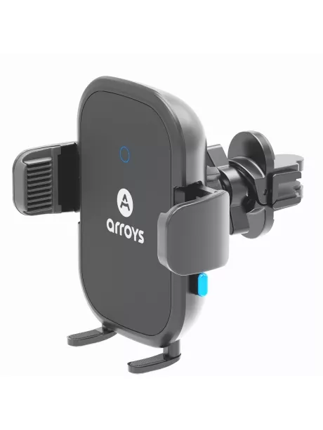 автомобильный держатель с беспроводной зарядкой Arroys Vent-W2 Auto 15W black