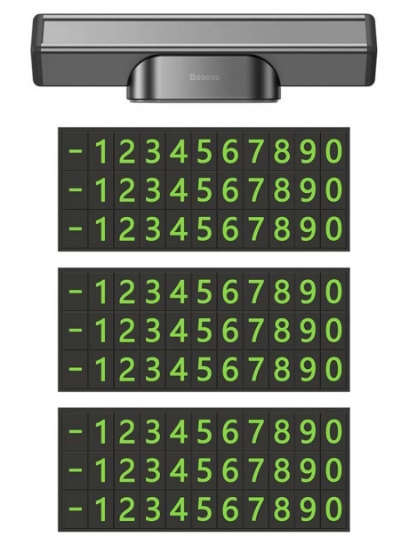 держатель для номера телефона в машину Baseus Square Bar Temporary Parking Number Plate black