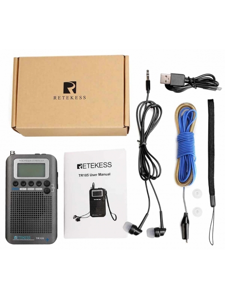 всеволновый карманный радиоприемник Retekess TR105 