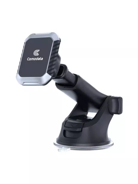 автомобильный держатель  с присоской и магнитом Comodata Dash M1 silver
