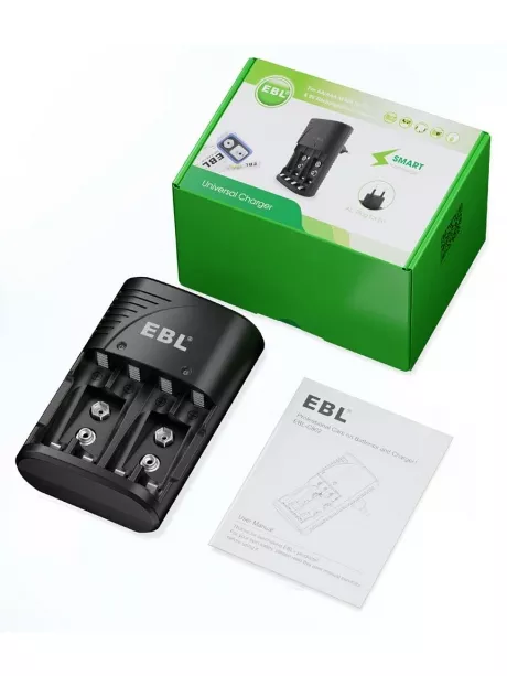 зарядное устройство для аккумуляторов EBL TB-6802ER черный
