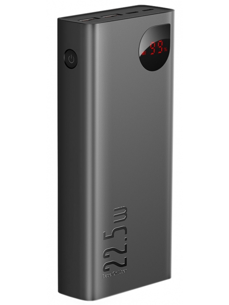 внешний аккумулятор Baseus Adaman Metal Digital Display QC Power Bank 22.5W 30000mAh tarnish