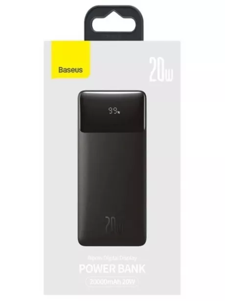 внешний аккумулятор Baseus Bipow Digital Display Power bank 20000mAh 20W black