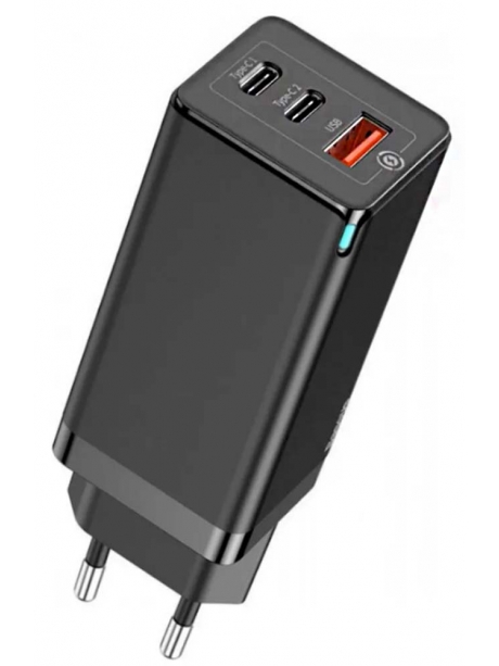 быстрая зарядка для смартфона и ноутбука Baseus GaN3 Pro Fast Charger 2C+U 65W black