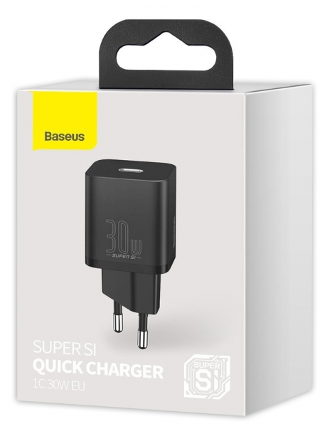 сетевое зарядное устройство USB type C Baseus Super Si quick charger IC 30W black