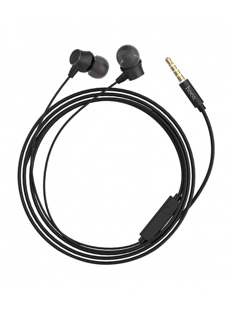 наушники с микрофоном для телефона Hoco M51 Proper sound universal earphones with mic black