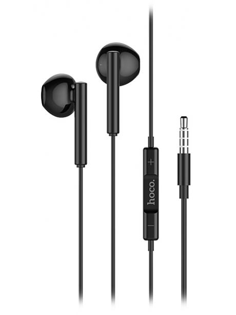 наушники с микрофоном для смартфона Hoco M64 Melodious wire control earphones with mic black