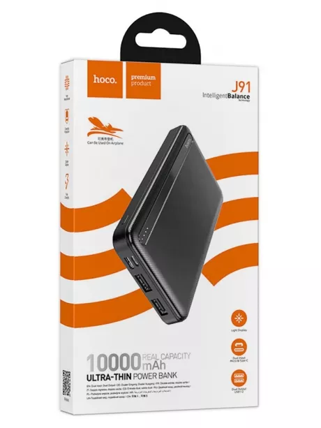 внешний аккумулятор Hoco J91 Power bank(10000mAh) black