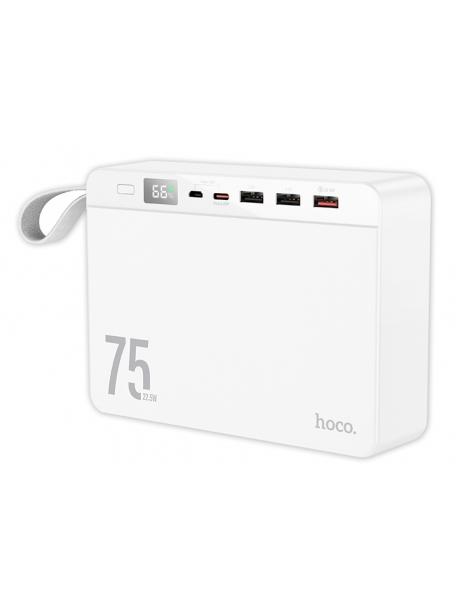 внешний аккумулятор большой емкости Hoco J94 Overlord 22.5W fully compatible power bank(75000mAh) white