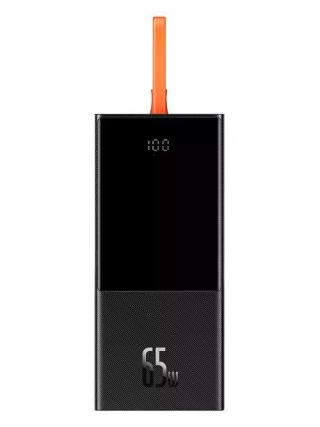 внешний аккумулятор с Apple Power Delivery Baseus Elf Digital Display Fast Charging Power Bank 20000mAh 65W black
