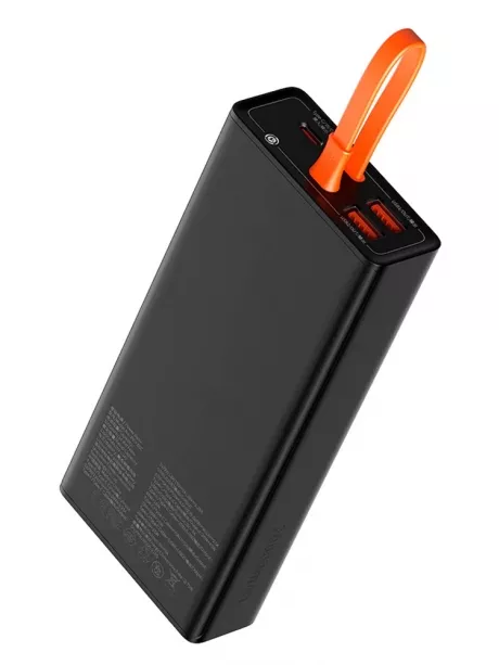 внешний аккумулятор с Apple Power Delivery Baseus Elf Digital Display Fast Charging Power Bank 20000mAh 65W black