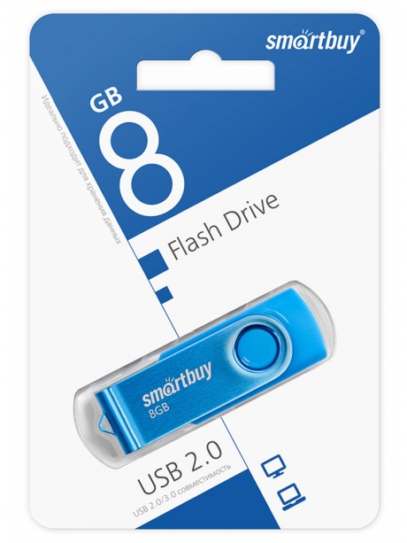 флешка USB SmartBuy Twist 8GB blue