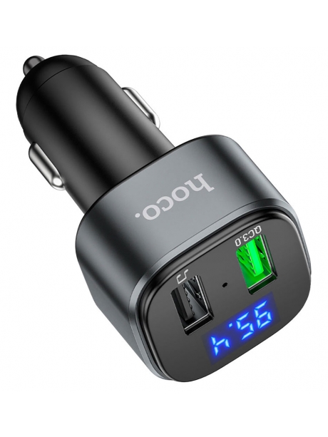 FM трансмитер с bluetooth Hoco E67 Fighter QC3.0 car BT FM transmitter black