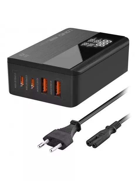 настольное зарядное устройство LDNIO A4809C GaN 100W PD Super desktop charger black