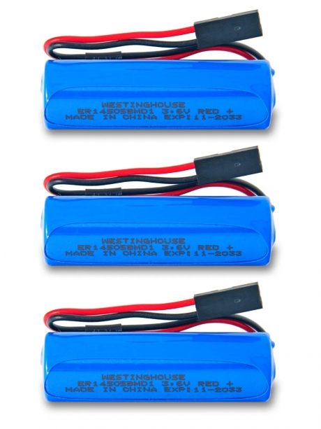 батарейки 3.6 В с коннектором Dupont 2,54 (BLS-2) Westinghouse ER 14505BMD1 (AA) connector 3шт. 