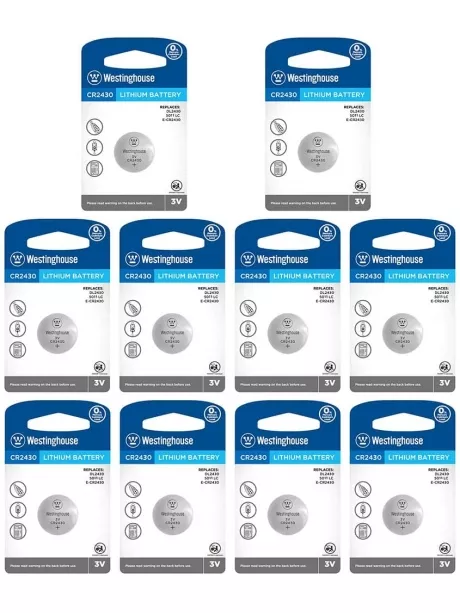 литиевые батарейки Westinghouse CR2430 10шт. 