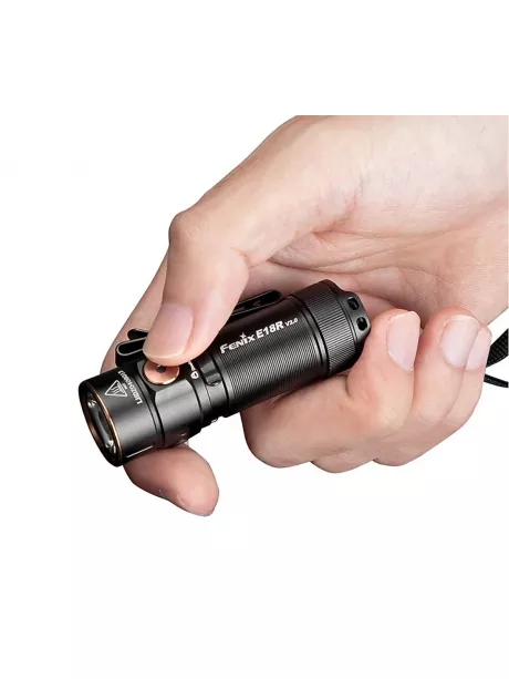 карманный светодиодный фонарь Fenix E18R V2.0 черный