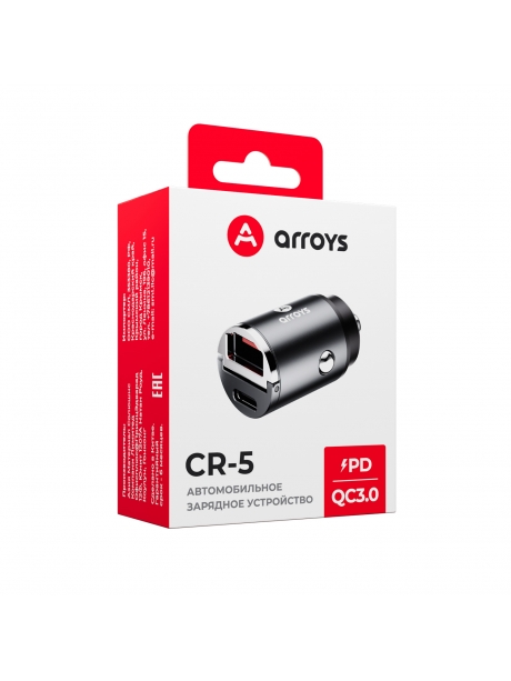 автомобильное зарядное устройство для смартфона Arroys CR-5 