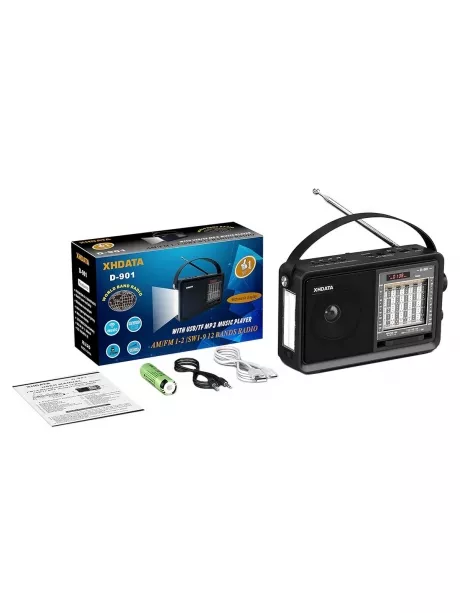 портативный радиоприемник XHDATA D-901 black