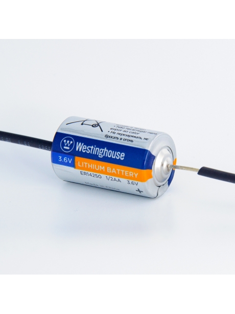 литиевые батарейки 3.6v Westinghouse ER 14250Y (1/2AA) axial wires 5шт. 