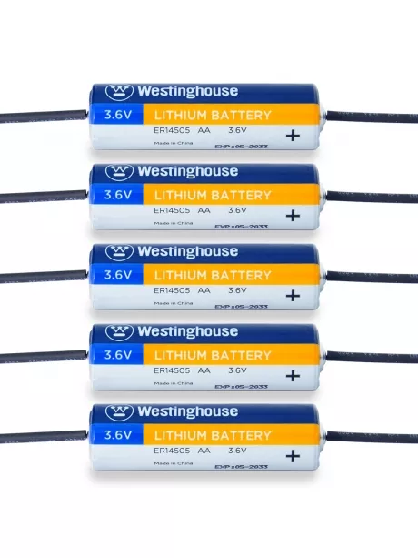 литиевые батарейки 3.6 В Westinghouse ER 14505Y (AA) axial wires 5шт. 