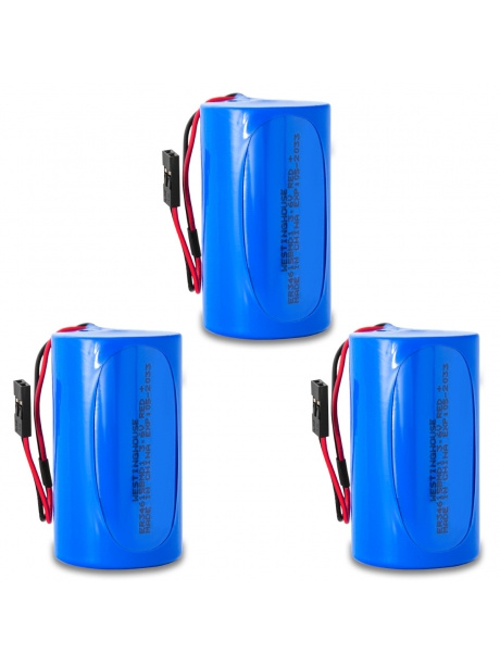 литиевые батарейки Westinghouse ER 34615BMD1 (D) connector 3шт. 