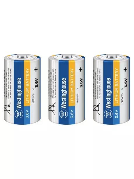 литиевые батарейки Westinghouse ER 34615 (D) 3шт. 