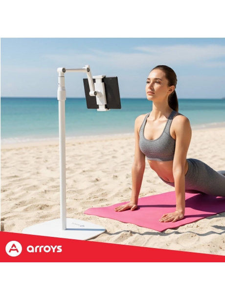 подставка напольная для планшета Arroys F-LU14 white