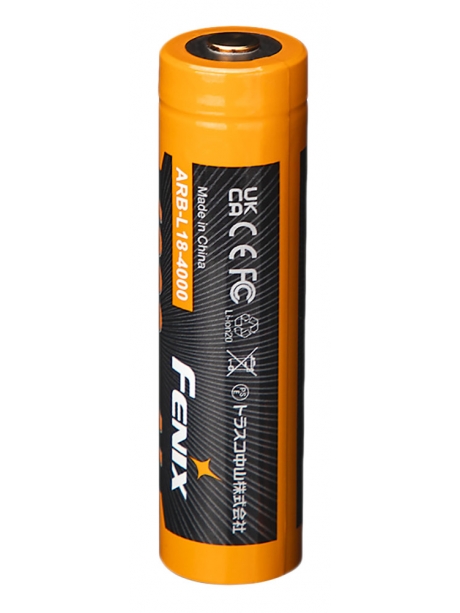 литиевый аккумулятор Fenix ARB-L18-4000 18650 Li-Ion 4000 mAh, защищенный 