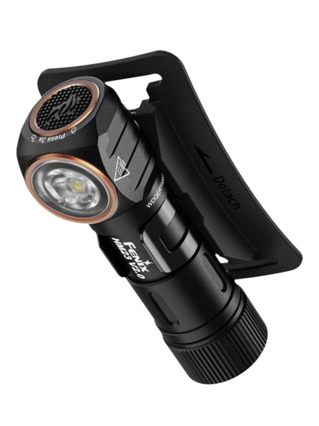 налобный фонарь с красным светом Fenix HM23 V2.0 black