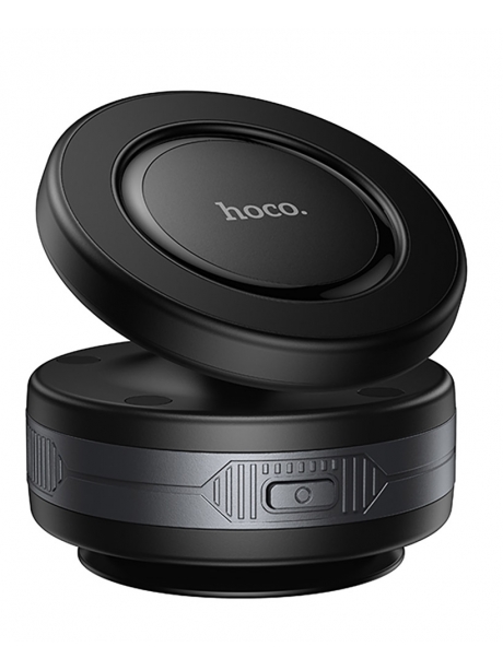 держатель MagSafe с электрической присоской Hoco H87 Dragon electric suction cup magnetic holder (universal) black/metal gray