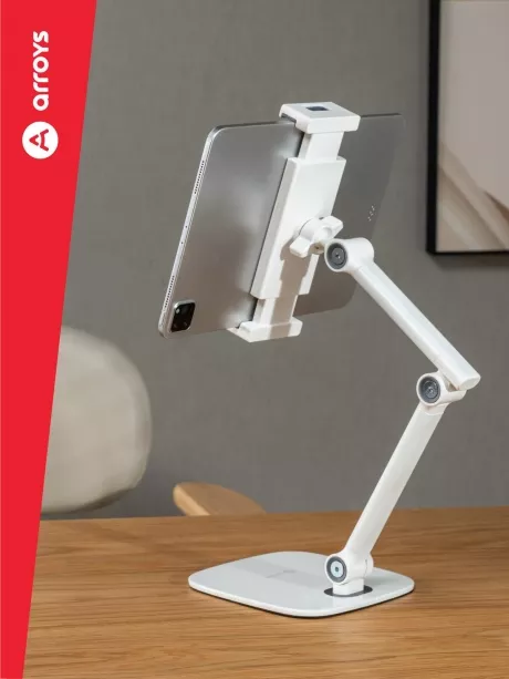 подставка настольная для планшета и смартфона Arroys TB-LU16 white