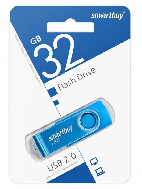 флешка USB SmartBuy Twist 32GB blue