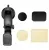 держатель на присоске со складной штангой Hoco CA107 Center console magnetic car holder black metal gray