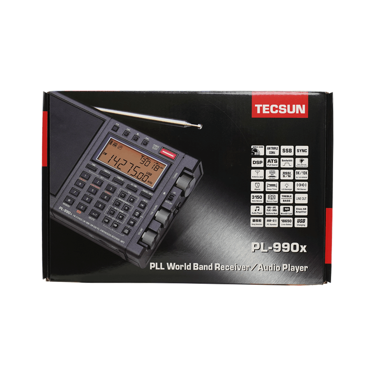 Упаковка радиоприемника Tecsun PL-990X
